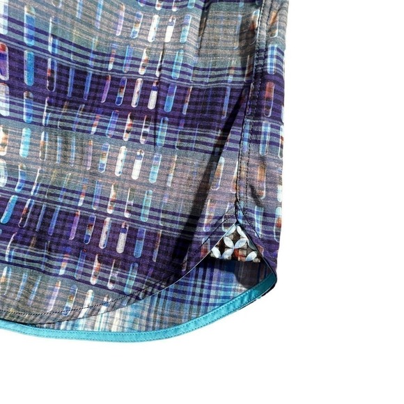 Luchiano Visconti Men's XXL Long Sleeve Button Down Cotton Blend Blue Multi NWT - Picture 7 of 16